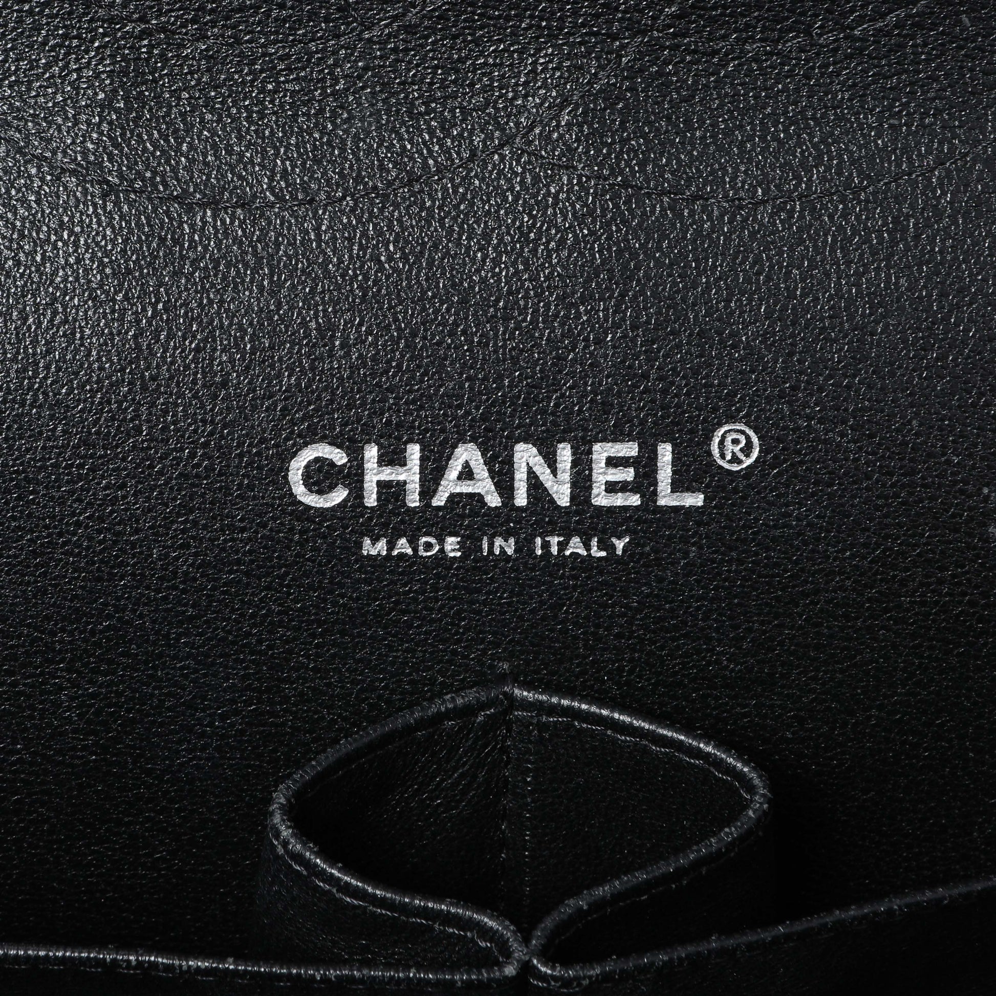 Exclusive Chanel Black Quilted Patent Jumbo Double Flap — Alternate View 9