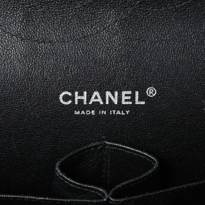 Exclusive Chanel Black Quilted Patent Jumbo Double Flap — Alternate View 9