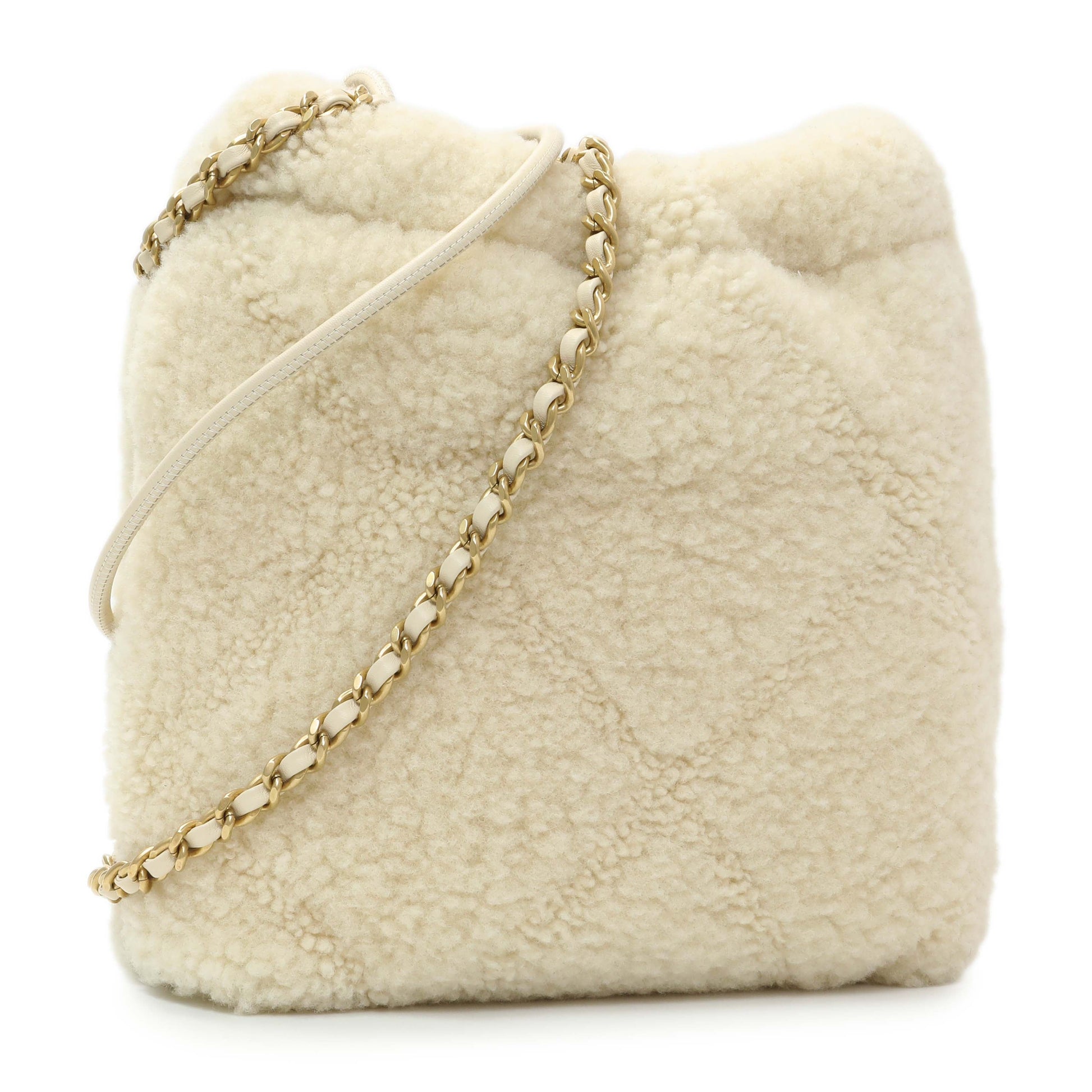 Exclusive Chanel Shearling Mini Chanel 22 — Side View