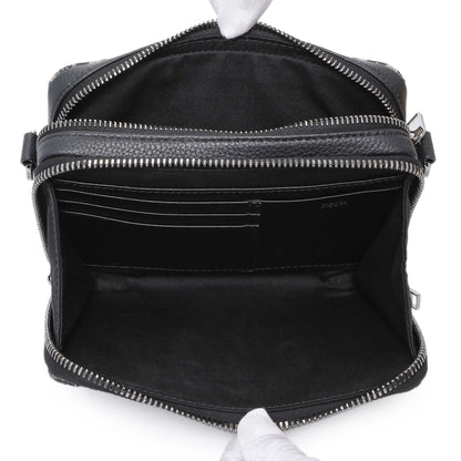 Exclusive Christian Dior Oblique Zipped Pouch with Strap — Top View