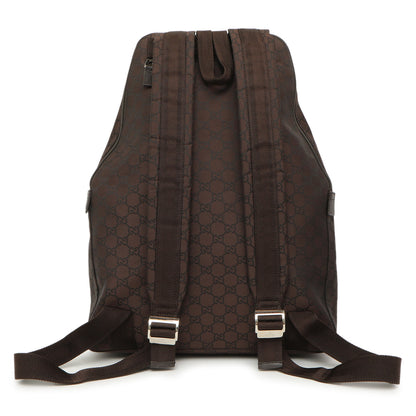 Exclusive Gucci Nylon Monogram Medium Backpack — Side View