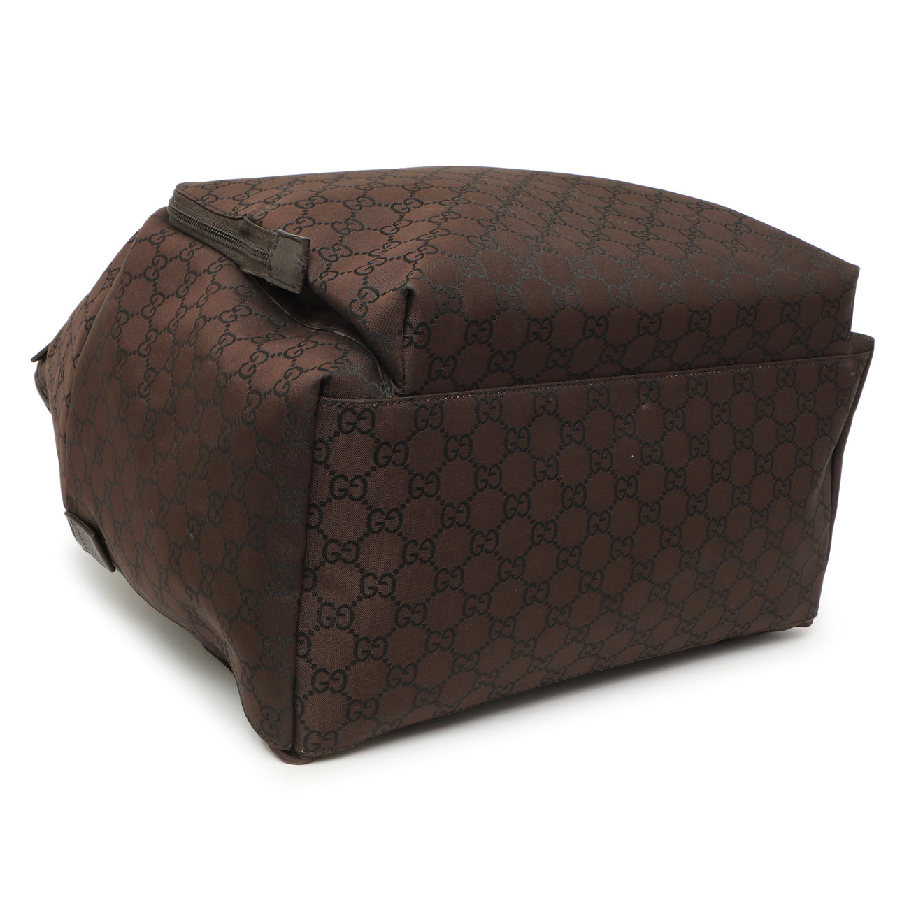 Exclusive Gucci Nylon Monogram Medium Backpack — Back View