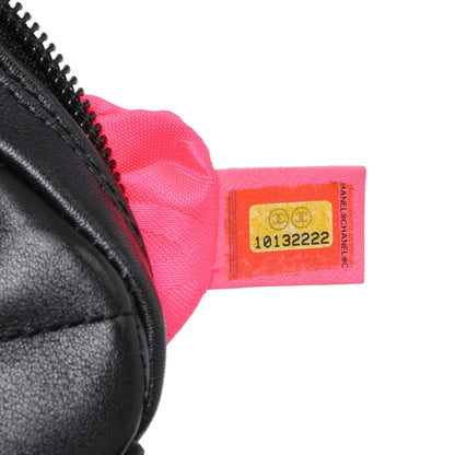 Exclusive Chanel Black Quilted Calfskin Cambon Pochette — Lifestyle View