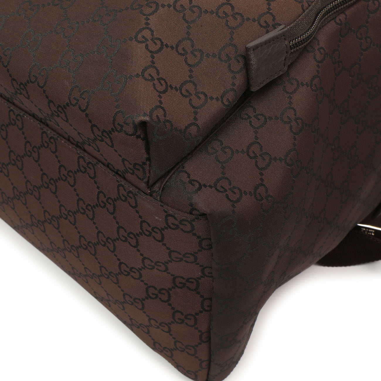Exclusive Gucci Nylon Monogram Medium Backpack — Detail View