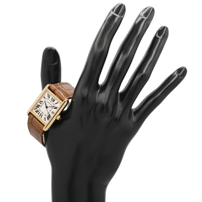 Exclusive Cartier 18K Yellow Gold Tank Louis W1529756 — Lifestyle View