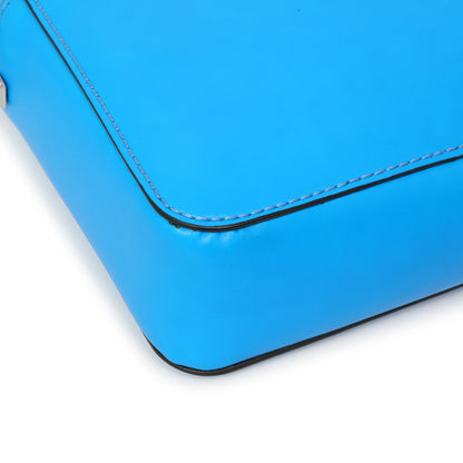 Exclusive Valentino Blue Calfskin VLTN Print Crossbody Bag — Lifestyle View