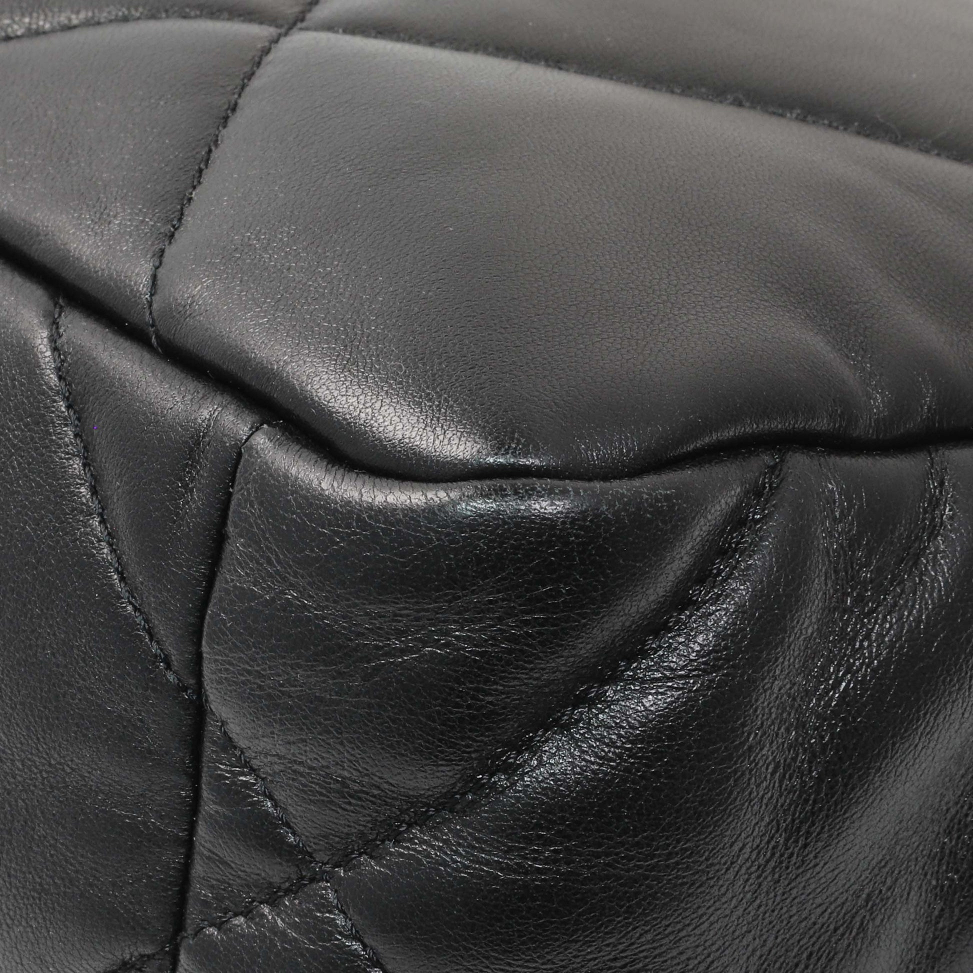 Exclusive Chanel Black Lambskin Quilted Medium Chanel 19 Flap — Alternate View 8