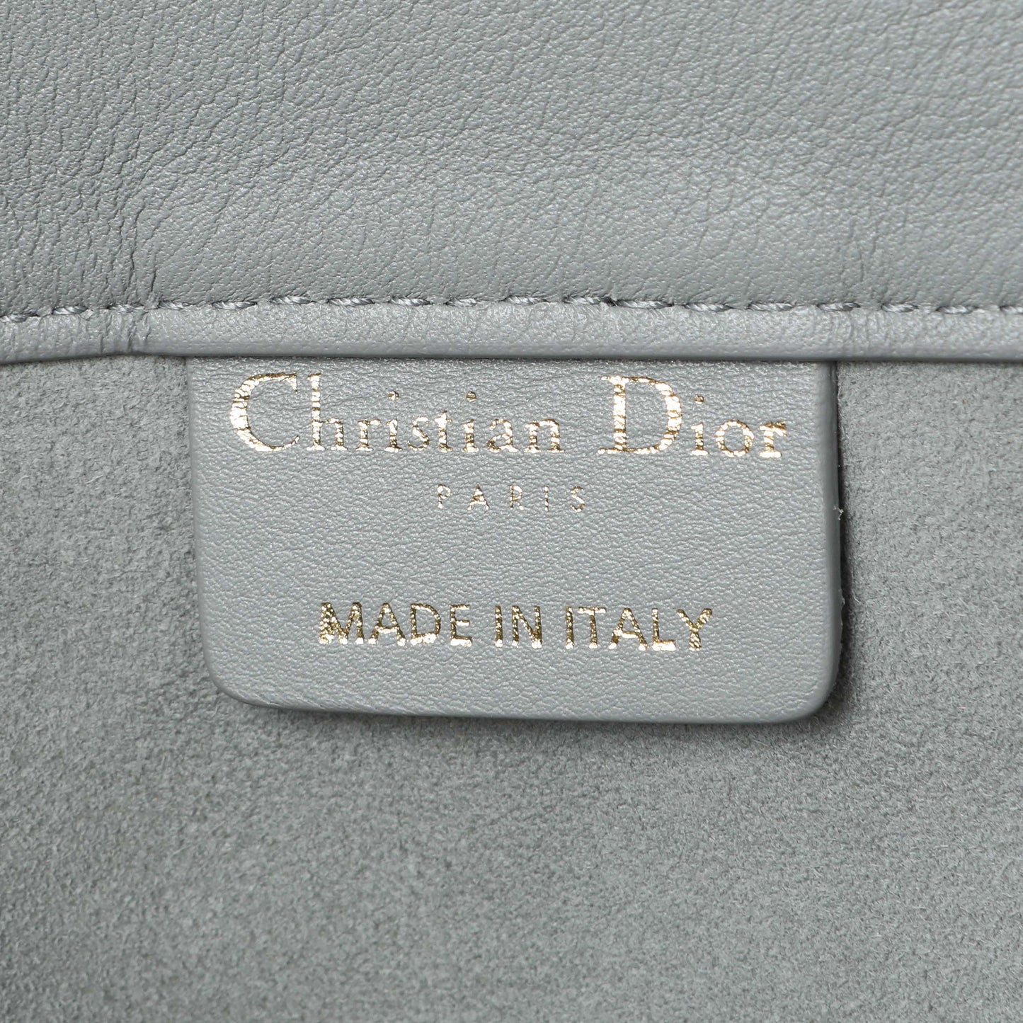 Exclusive Christian Dior Grey Calfskin Embossed Medium Book Tote — Alternate View 10