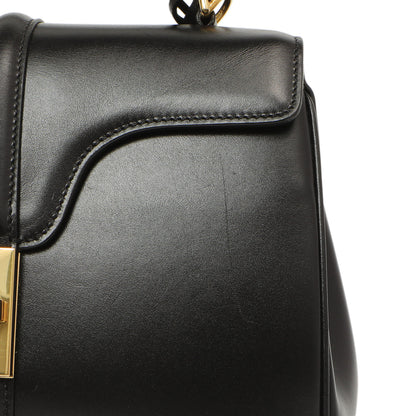 Exclusive Celine Black Calfskin Small 16 Top Handle Bag — Alternate View 9
