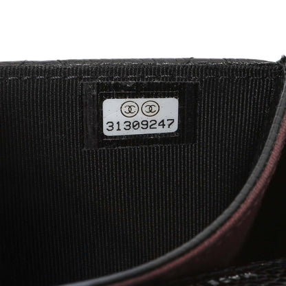 Exclusive Chanel Black Caviar Quilted Flap Card Holder Wallet — Lifestyle View