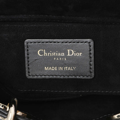 Exclusive Christian Dior Black Cannage Mini Lambskin Lady D-Joy — Detail View