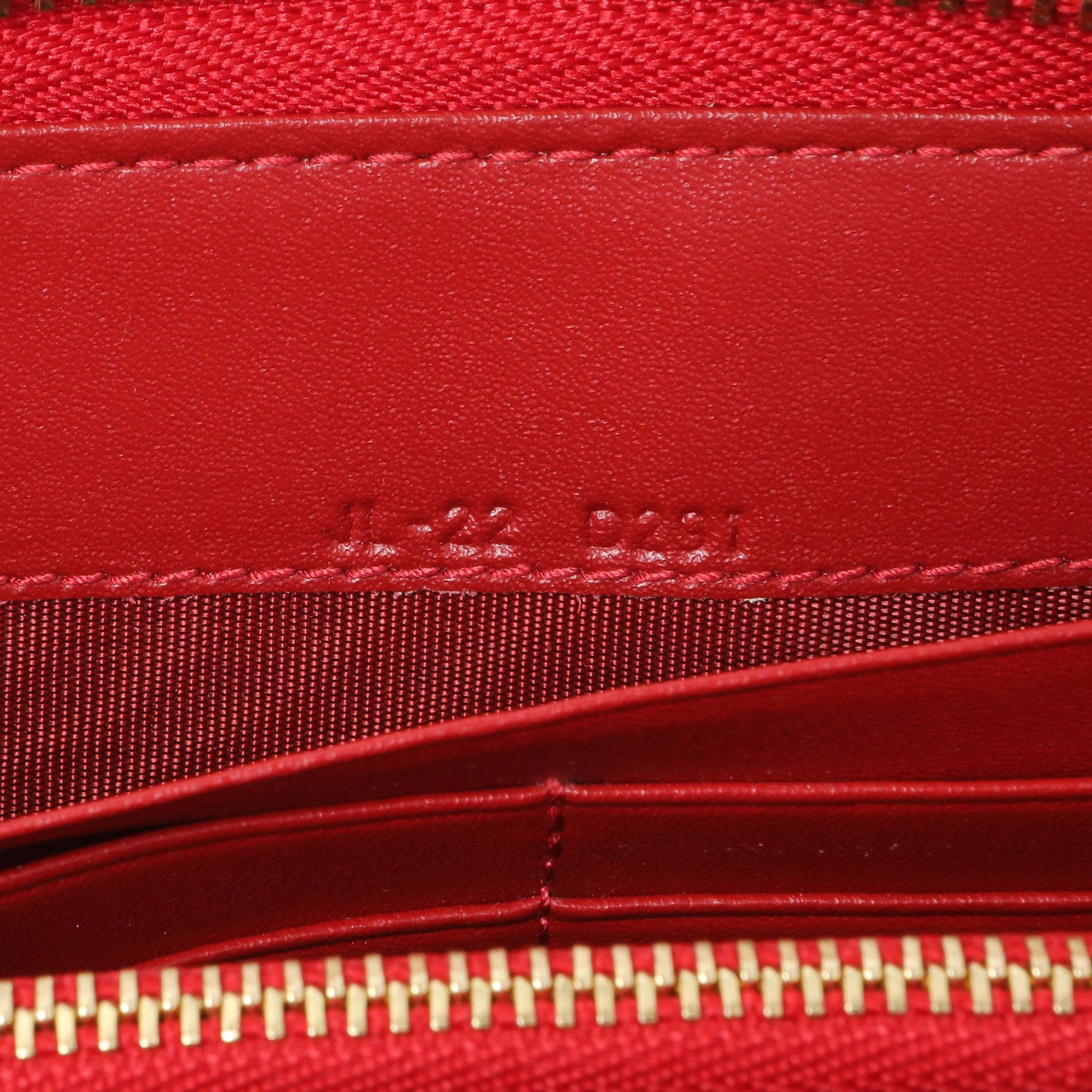 Exclusive Salvatore Ferragamo Red Calfskin Continental Wallet — Lifestyle View