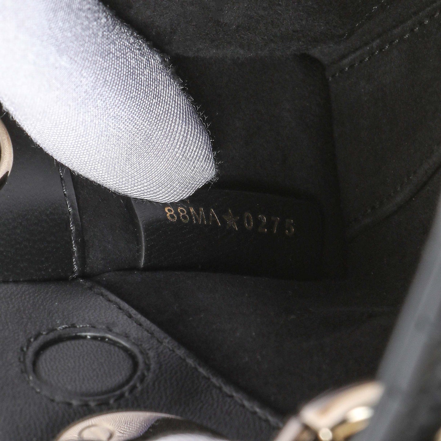 Exclusive Christian Dior Black Cannage Mini Lambskin Lady D-Joy — Lifestyle View