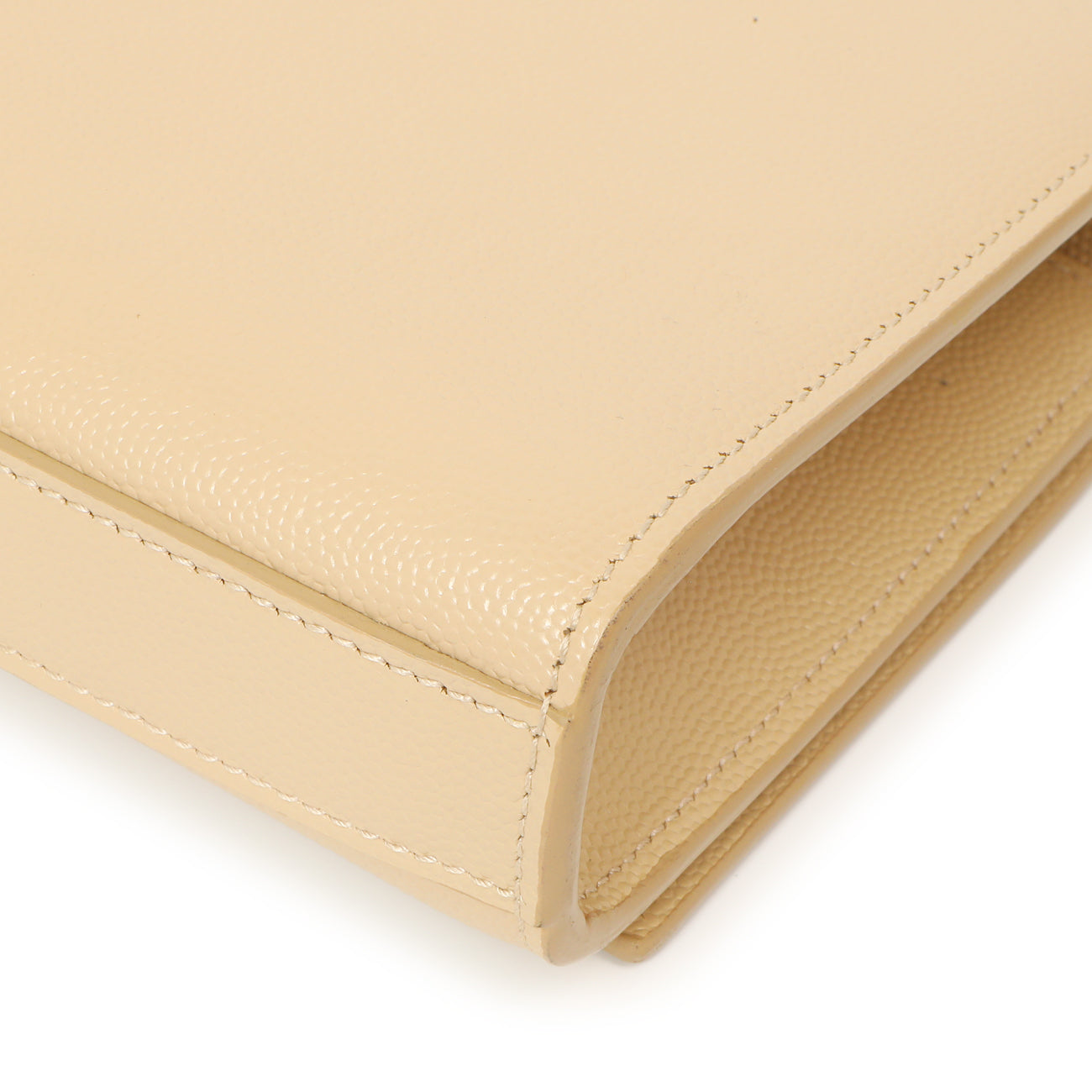 Exclusive Saint Laurent Beige Grain De Poudre Monogram Cassandre Clutch — Alternate View 7