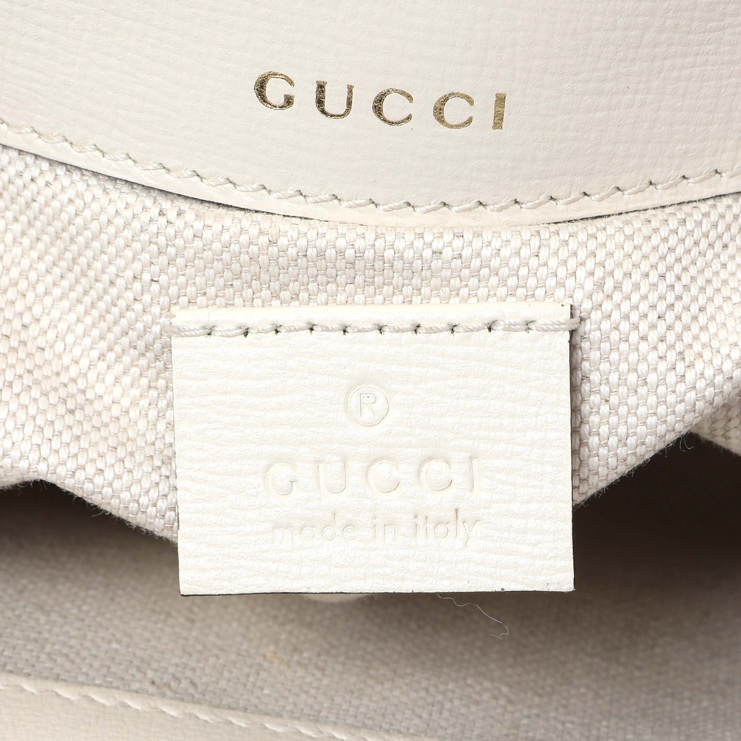 Exclusive Gucci GG Supreme Monogram Web Mini Horsebit 1955 Shoulder Bag — Detail View