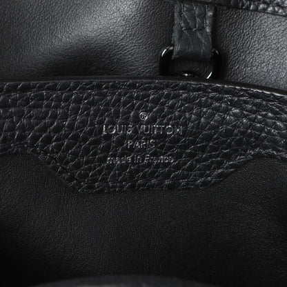Exclusive Louis Vuitton Black Taurillon Capucines BB — Detail View