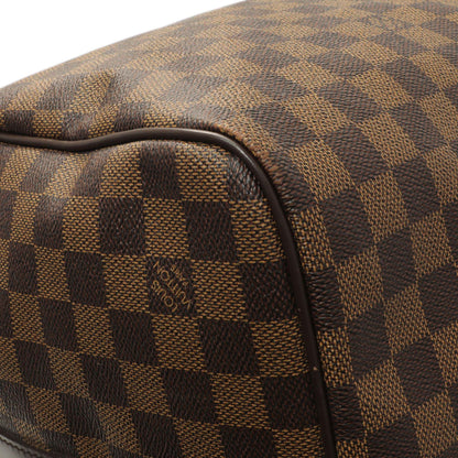 Exclusive Louis Vuitton Damier Ebene Keepall Bandouliere 55 — Top View