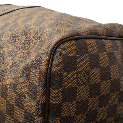 Exclusive Louis Vuitton Damier Ebene Keepall Bandouliere 55 — Detail View