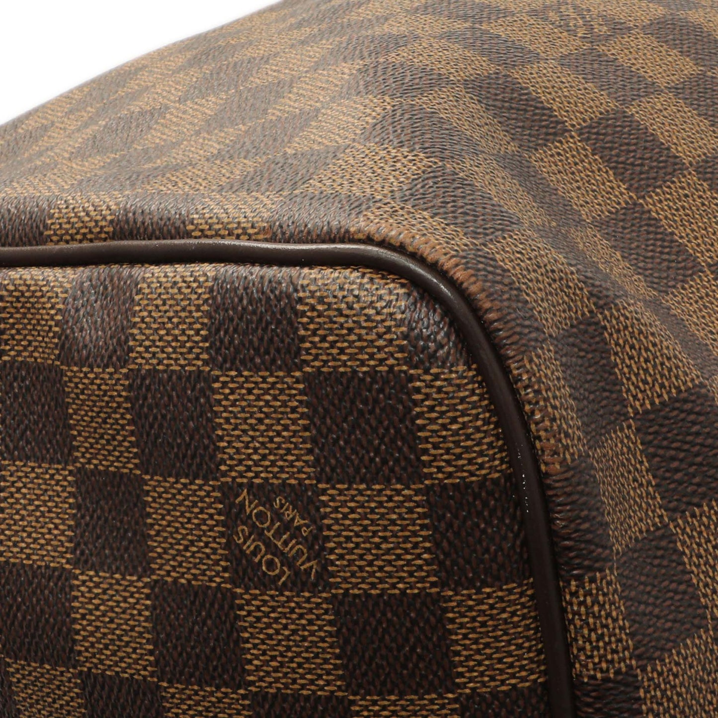 Exclusive Louis Vuitton Damier Ebene Keepall Bandouliere 55 — Lifestyle View