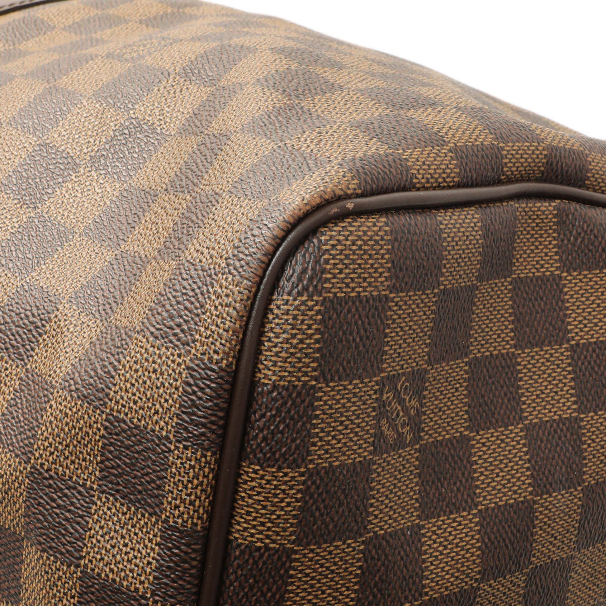Exclusive Louis Vuitton Damier Ebene Keepall Bandouliere 55 — Alternate View 7