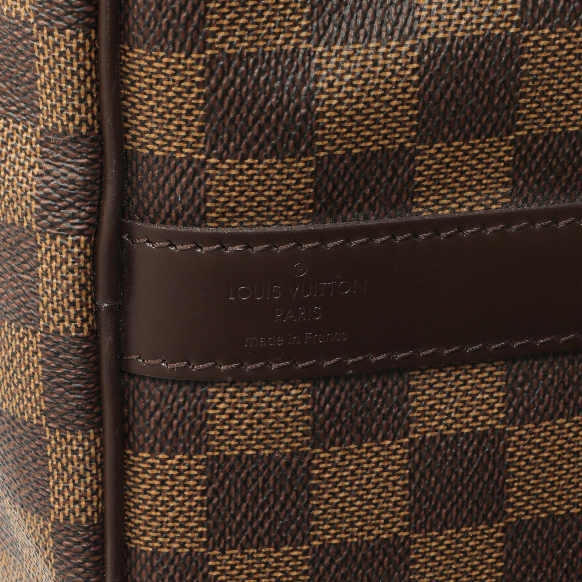 Exclusive Louis Vuitton Damier Ebene Keepall Bandouliere 55 — Alternate View 9