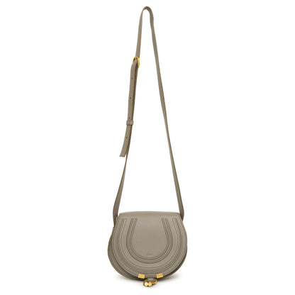 Exclusive Chloe Grey Calfskin Mini Marcie — Front View