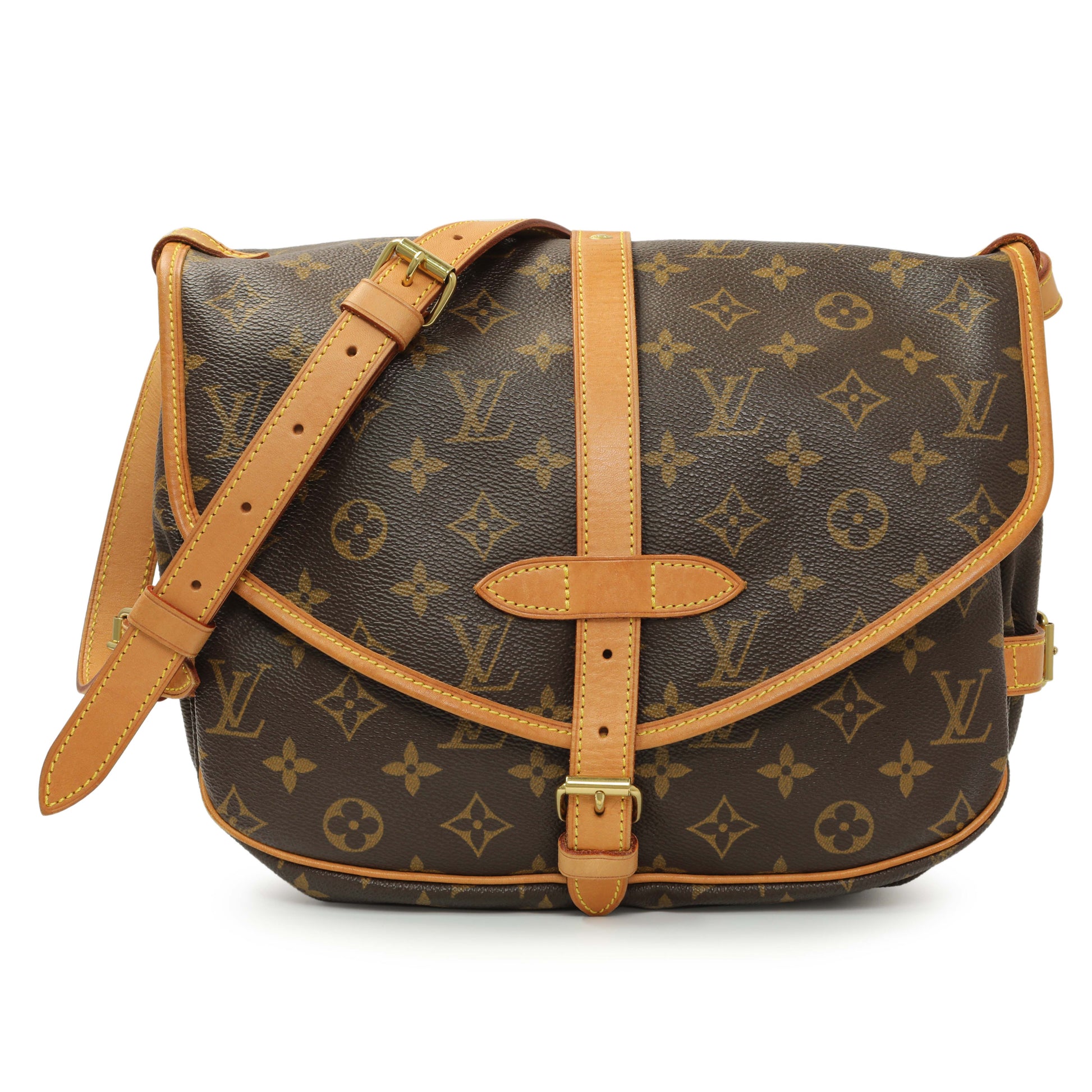 Exclusive Louis Vuitton Monogram Saumur 30 — Front View
