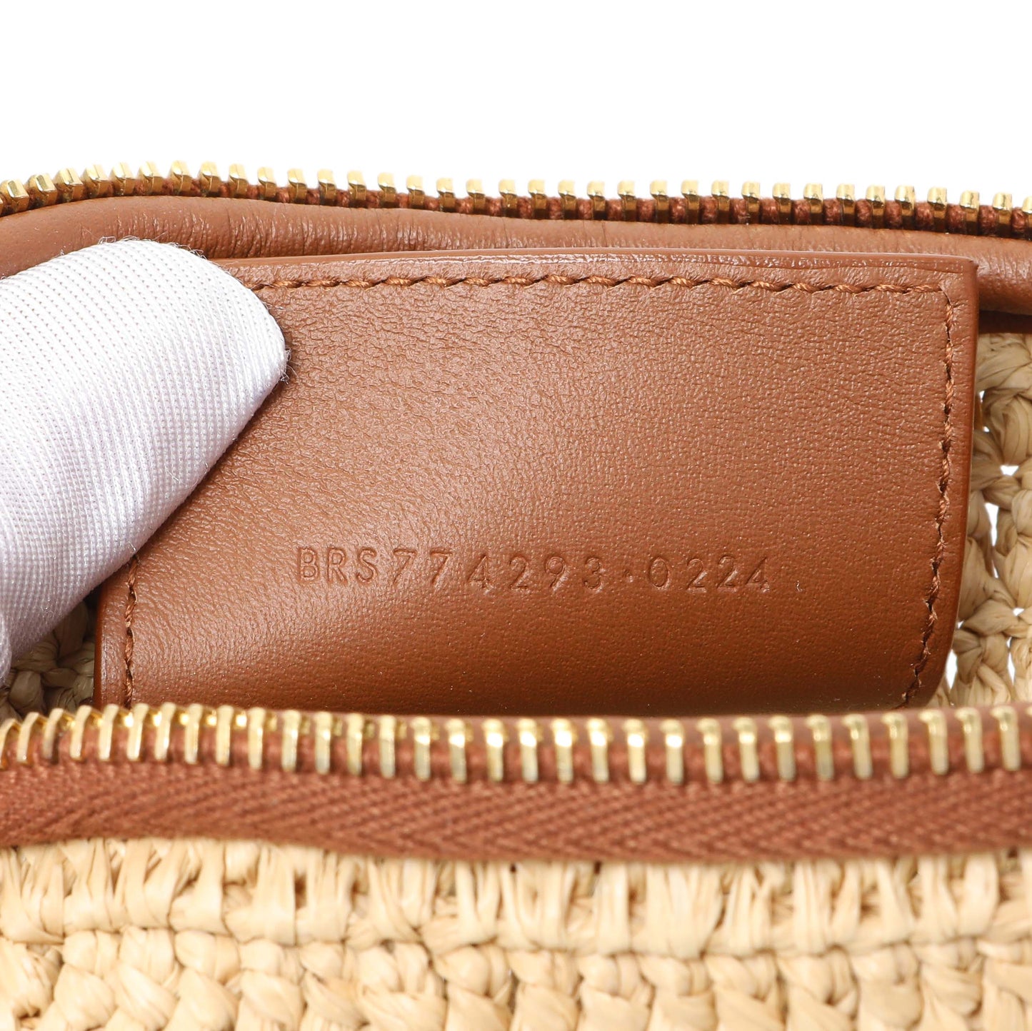 Exclusive Saint Laurent Raffia Gaby Shoulder Bag — Lifestyle View