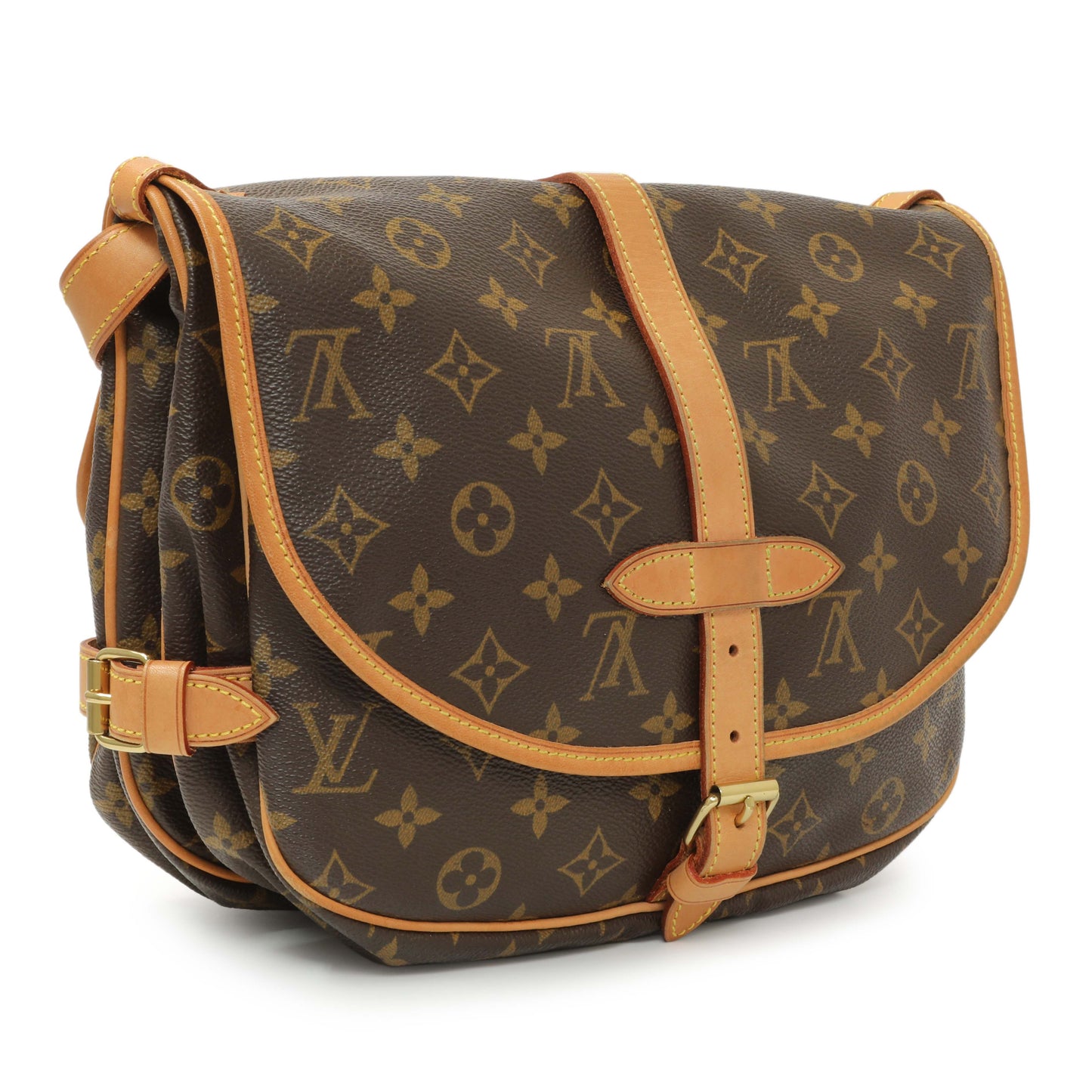 Exclusive Louis Vuitton Monogram Saumur 30 — Side View
