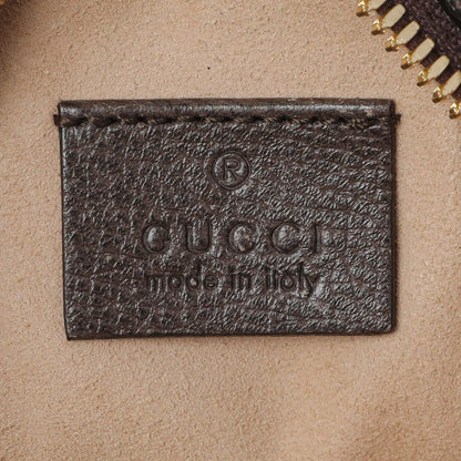 Exclusive Gucci GG Supreme Monogram Web Mini Ophidia Round Shoulder Bag — Detail View