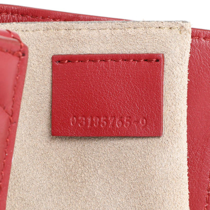Exclusive Chloe Red Calfskin Quilted Mini Drew Bijou Shoulder Bag — Lifestyle View