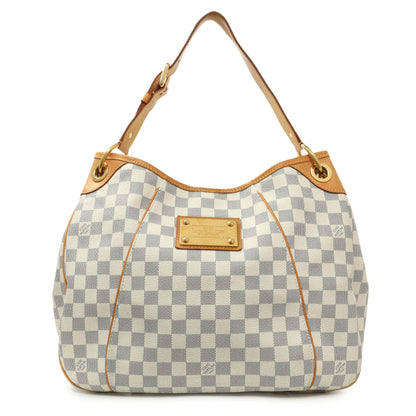 Exclusive Louis Vuitton Damier Azur Galliera PM — Front View