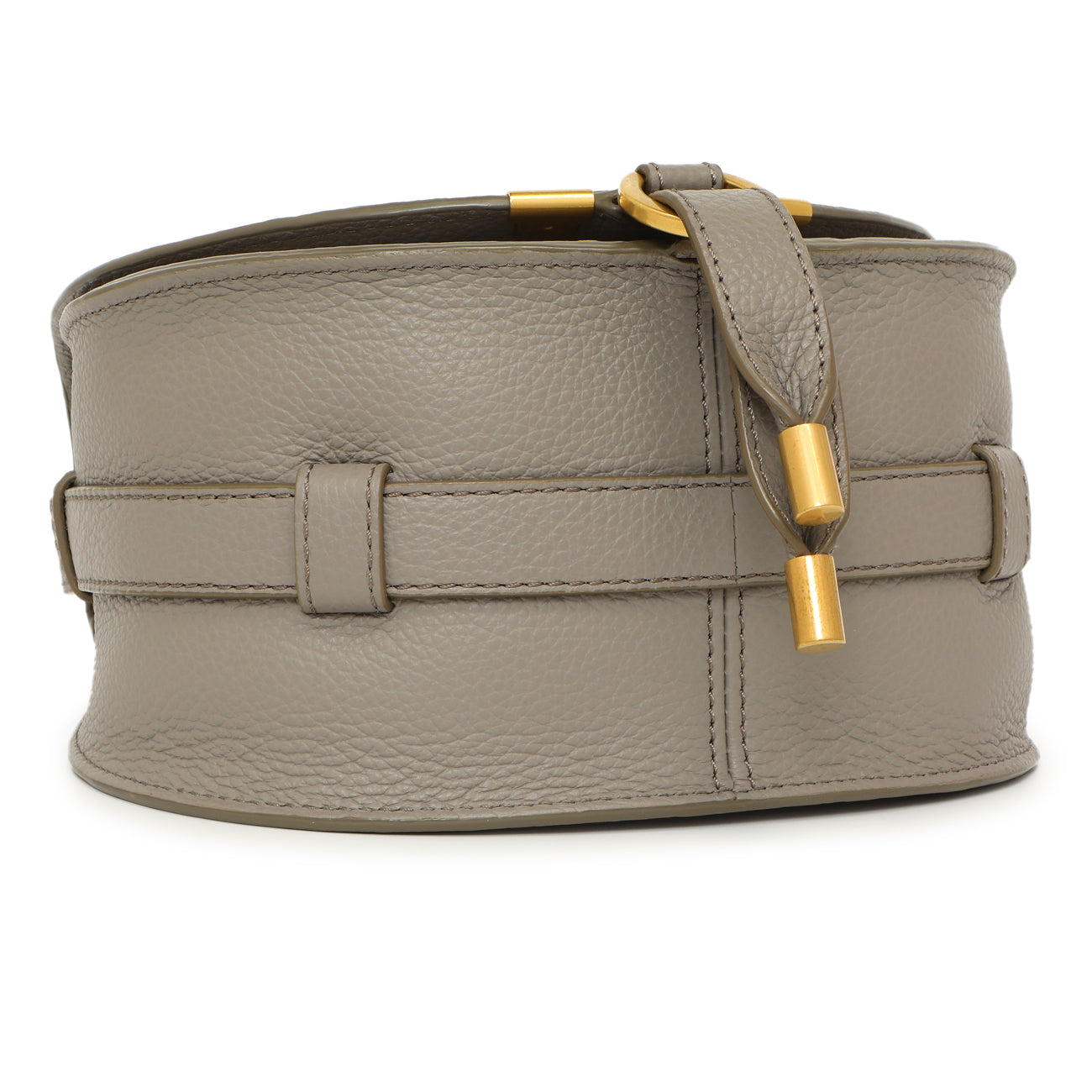 Exclusive Chloe Grey Calfskin Mini Marcie — Top View