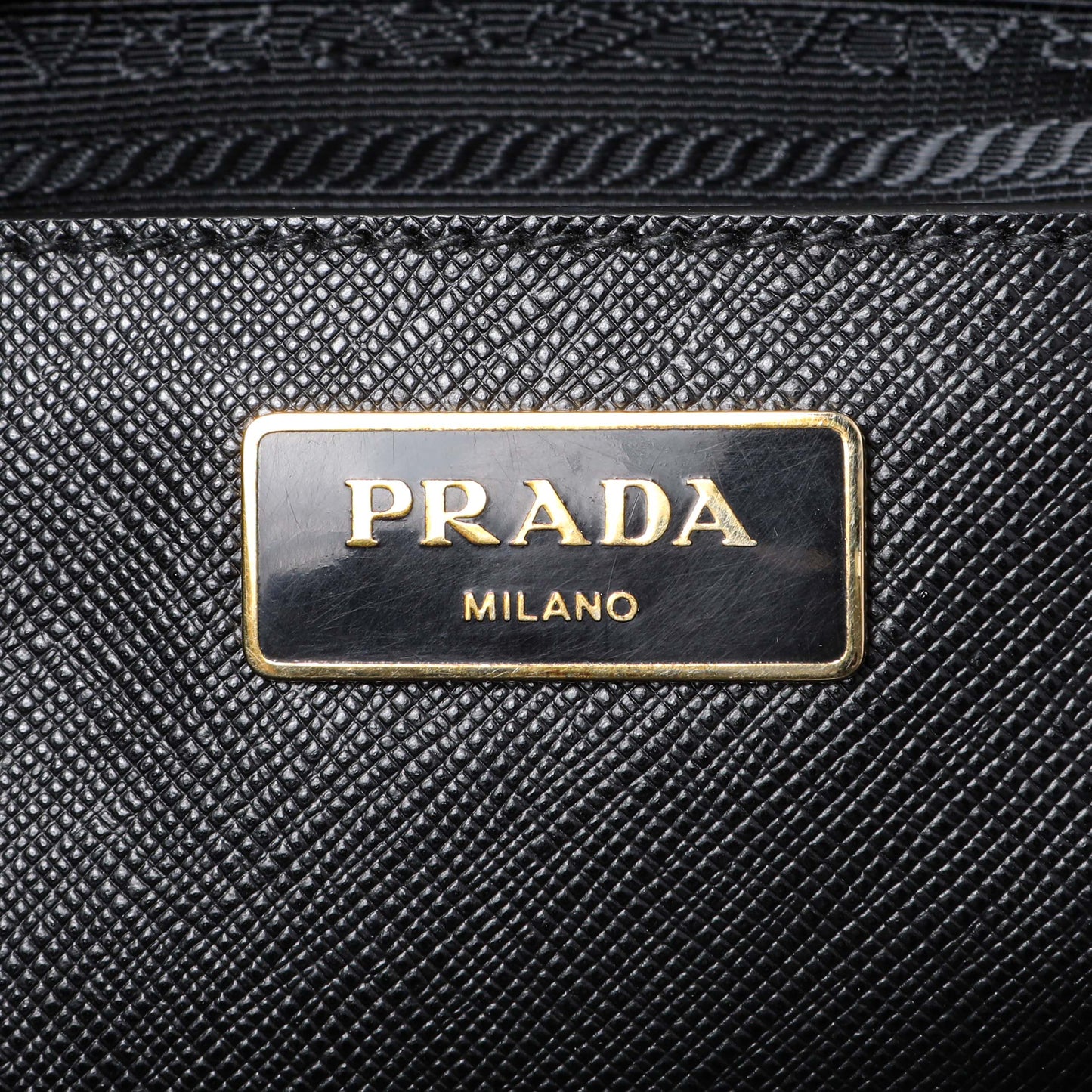 Exclusive Prada Black Saffiano Large Galleria Double Zip Tote — Alternate View 9