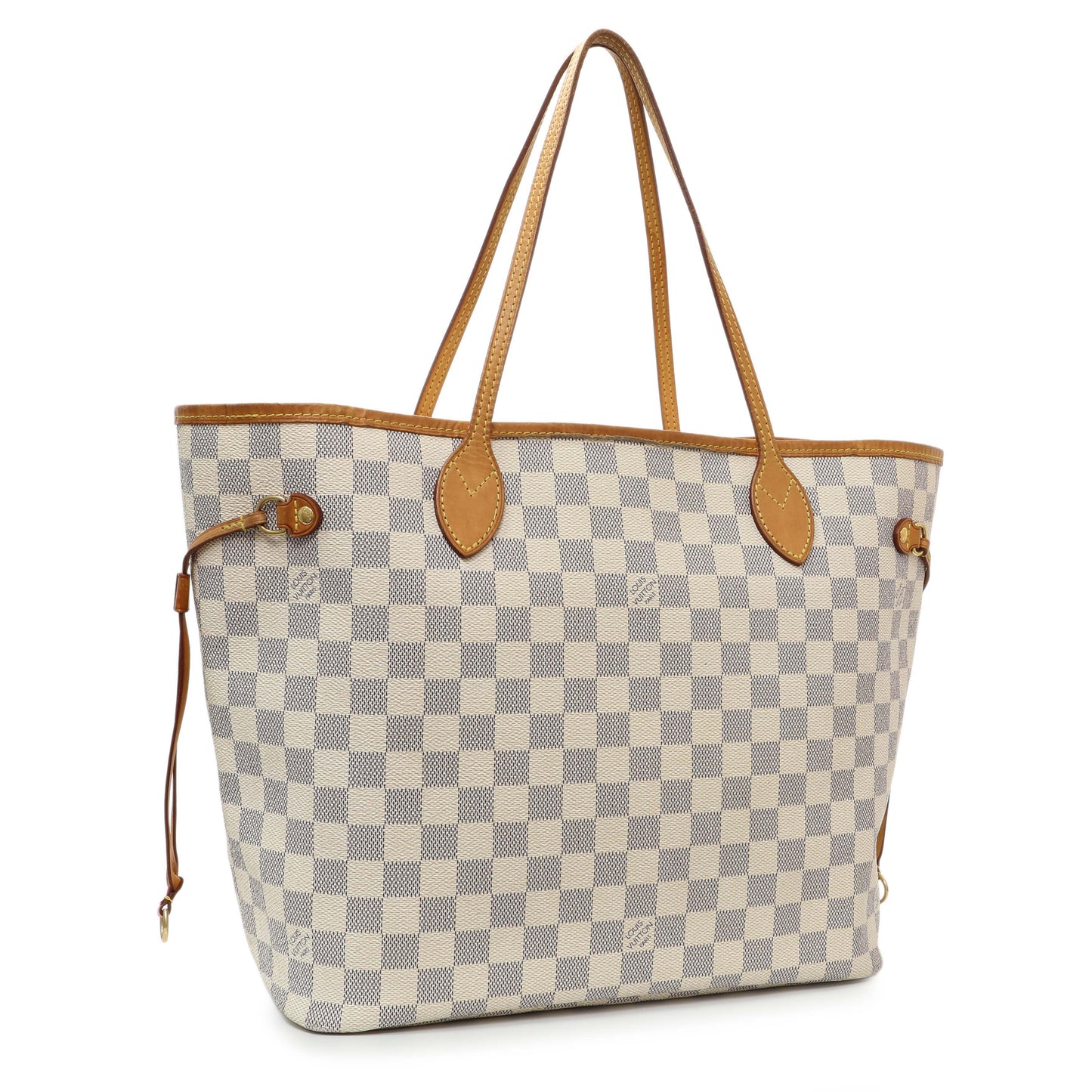 Exclusive Louis Vuitton Damier Azur Neverfull GM — Side View