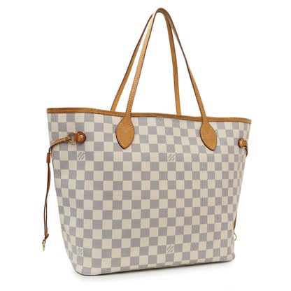 Exclusive Louis Vuitton Damier Azur Neverfull GM — Side View