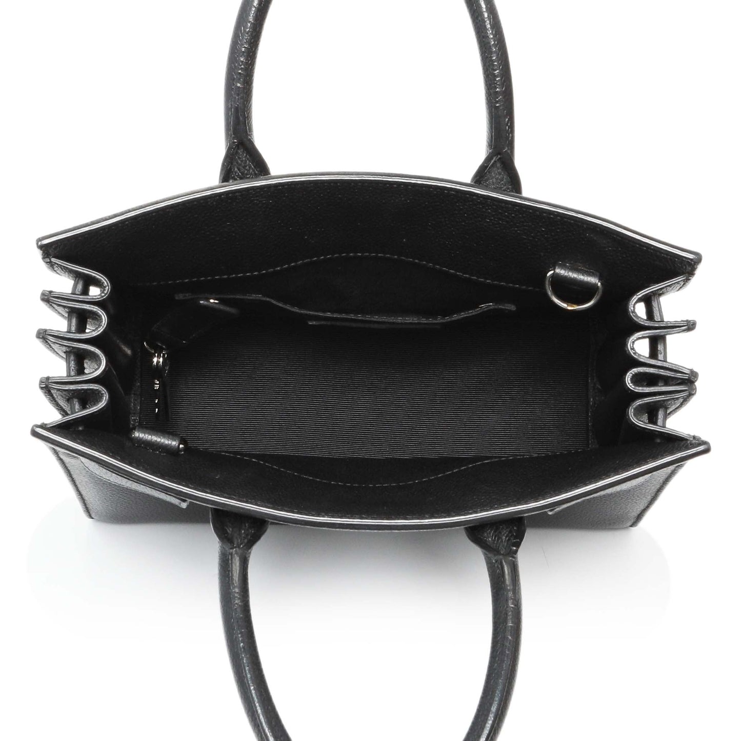 Exclusive Saint Laurent Black Grained Calfskin Nano Sac De Jour — Alternate View 8