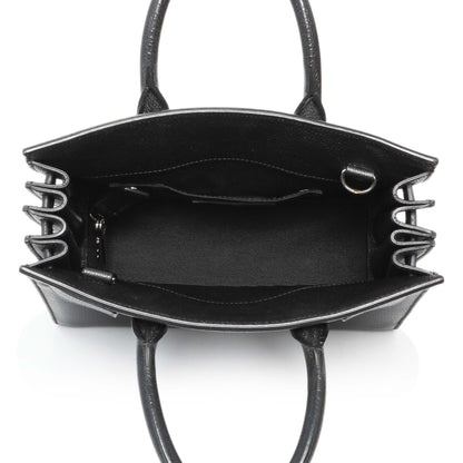 Exclusive Saint Laurent Black Grained Calfskin Nano Sac De Jour — Alternate View 8