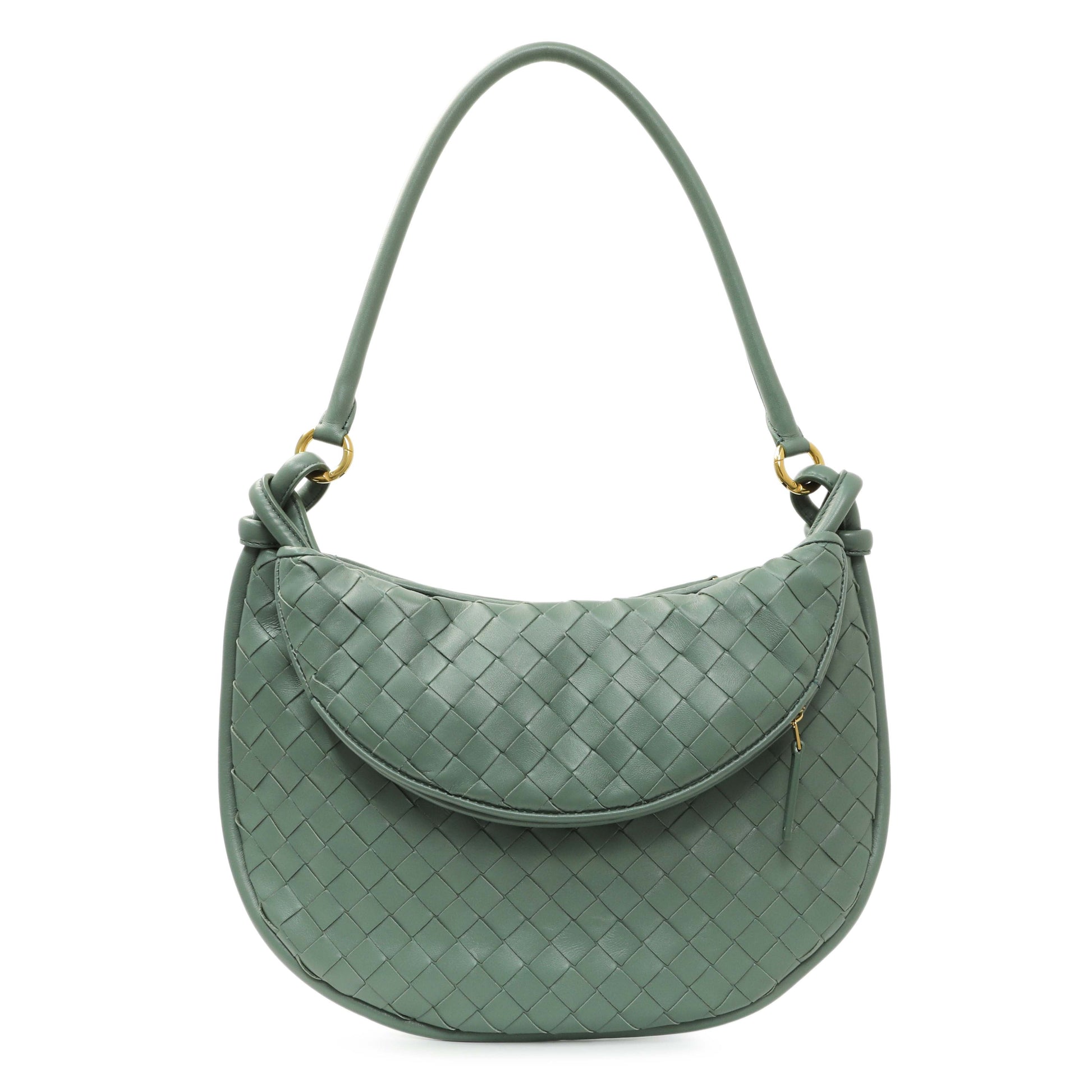 Exclusive Bottega Veneta Nappa Intrecciato Medium Gemelli Shoulder Bag — Front View