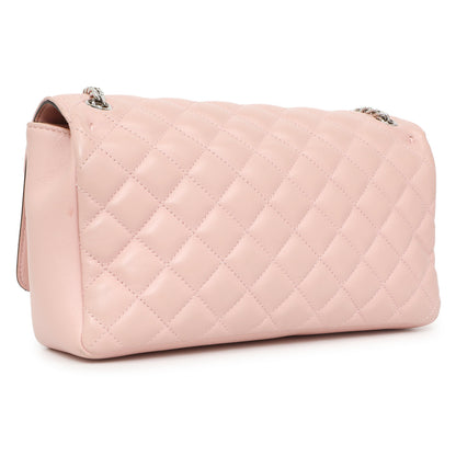 Exclusive Versace Pink Quilted Lambskin Medusa Chain Crossbody — Side View
