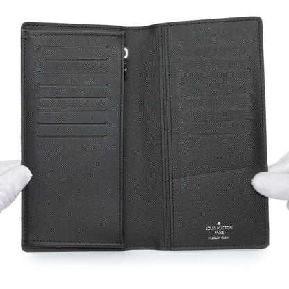 Exclusive Louis Vuitton Monogram Eclipse Brazza Wallet — Top View