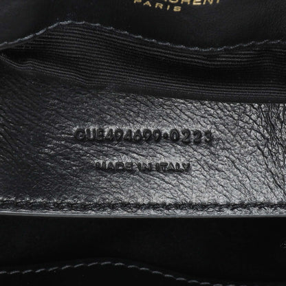 Exclusive Saint Laurent Black Calfskin Loulou Chain Satchel Small — Alternate View 10