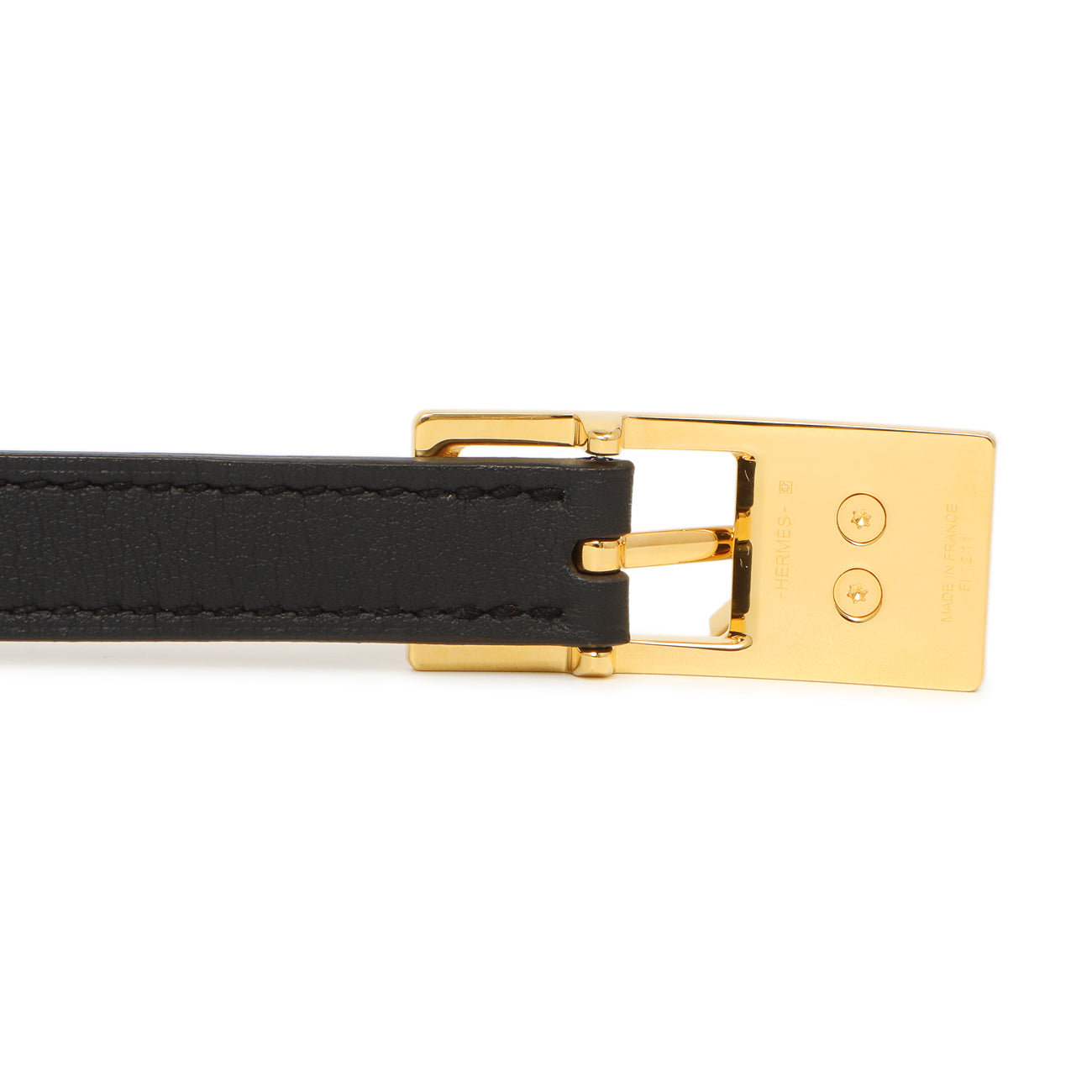 Exclusive Hermes Swift Epsom Lucky 15 Reversible Belt — Top View