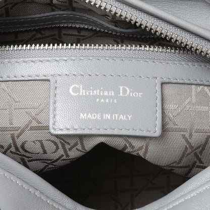 Exclusive Christian Dior Grey Lambskin Cannage Medium Lady Dior — Alternate View 13