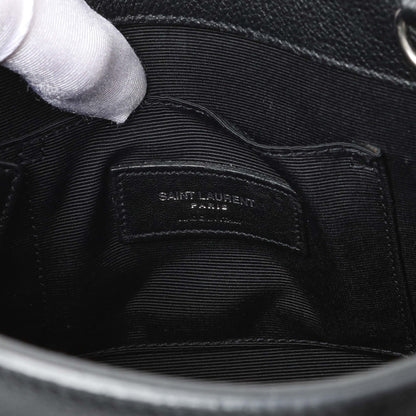 Exclusive Saint Laurent Black Grained Calfskin Nano Sac De Jour — Alternate View 9