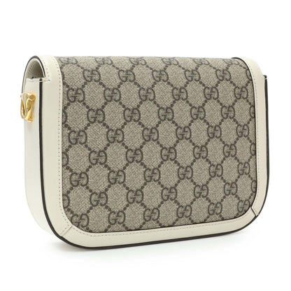 Exclusive Gucci GG Supreme Monogram Web Mini Horsebit 1955 Shoulder Bag — Side View