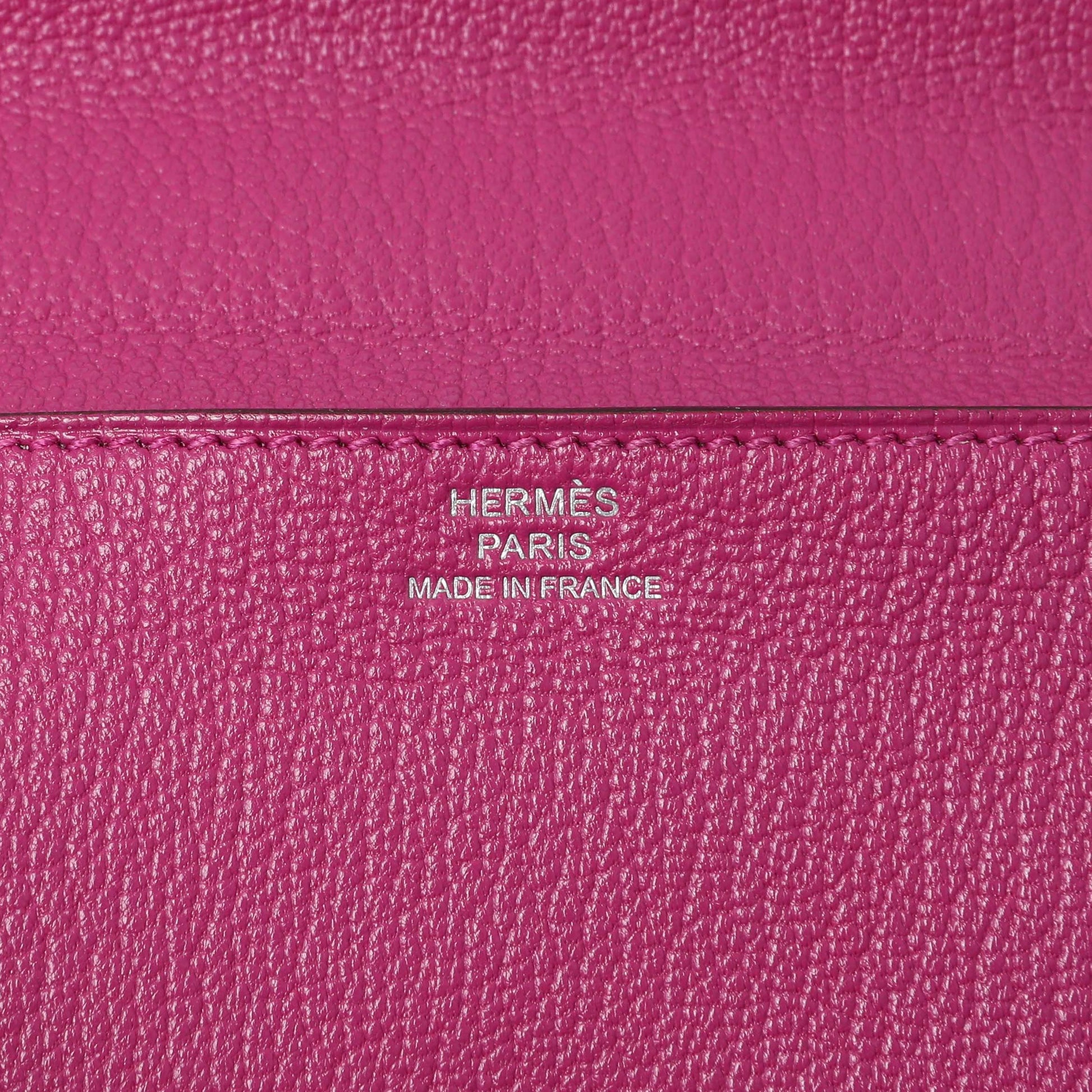 Exclusive Hermes Rose Pourpre Chèvre Mysore Clic 16 — Alternate View 9