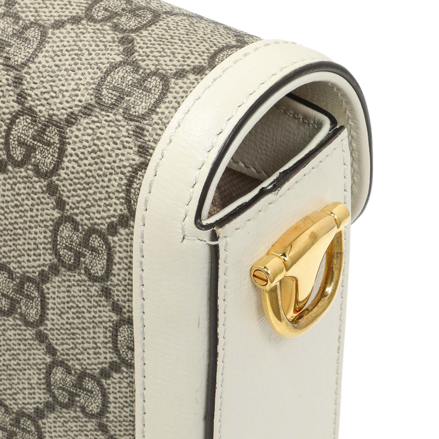 Exclusive Gucci GG Supreme Monogram Web Mini Horsebit 1955 Shoulder Bag — Alternate View 7