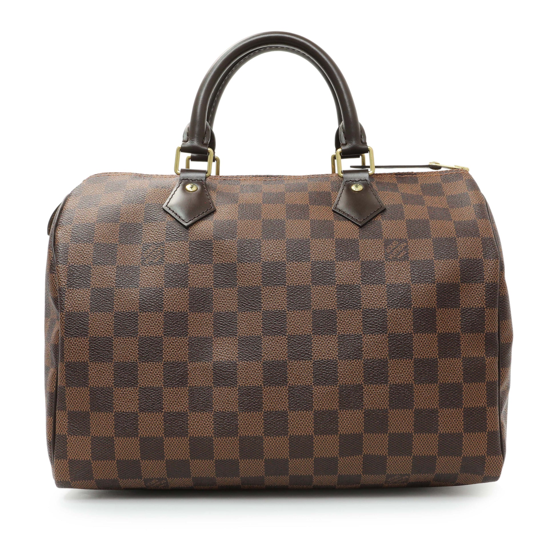 Exclusive Louis Vuitton Damier Ebene Speedy 30 — Front View