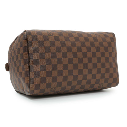 Exclusive Louis Vuitton Damier Ebene Speedy 30 — Side View